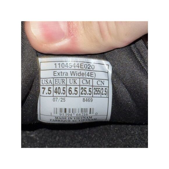 Brooks Adrenaline GTS 25 Black Mens Athletic Running Shoes Sneakers Size 7.5 4E